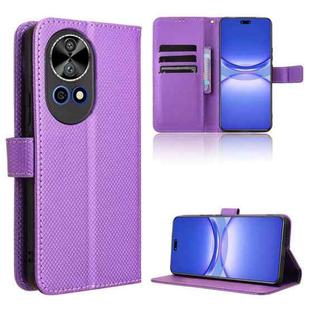 For Huawei nova 12 Diamond Texture Leather Phone Case(Purple)