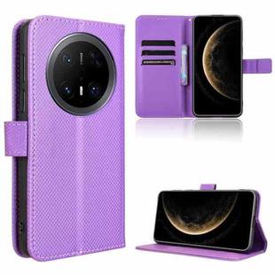 For Huawei Mate 70 Pro / 70 Pro+ Diamond Texture Leather Phone Case(Purple)