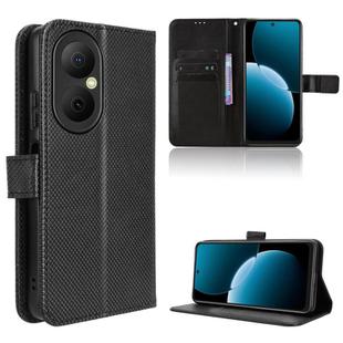 For Huawei Enjoy 80 4G Diamond Texture Leather Phone Case(Black)