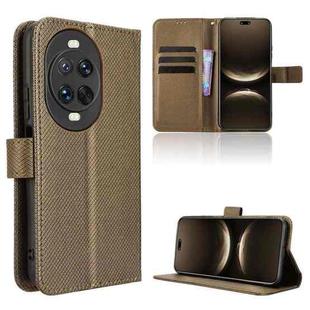 For Huawei nova 14 Pro 5G Diamond Texture Leather Phone Case(Brown)