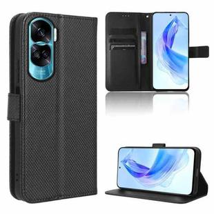 For Honor X50i Big Hole / 90 Lite Diamond Texture Leather Phone Case(Black)
