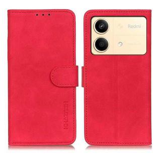 For Xiaomi Redmi Note 13R Pro KHAZNEH Retro Texture Flip Leather Phone Case(Red)