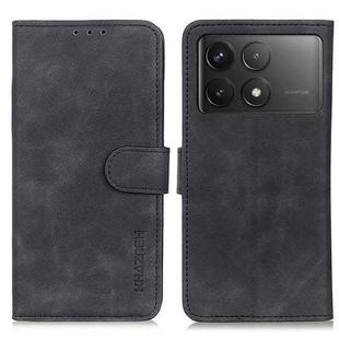 For Xiaomi Redmi K70 5G / K70 Pro 5G KHAZNEH Retro Texture Flip Leather Phone Case(Black)