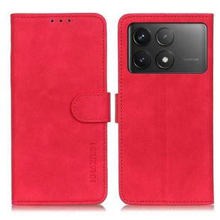 For Xiaomi Redmi K70 5G / K70 Pro 5G KHAZNEH Retro Texture Flip Leather Phone Case(Red)