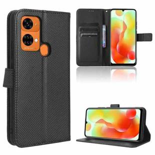 For Oukitel C33 Diamond Texture Leather Phone Case(Black)