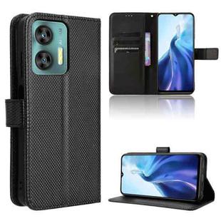 For Oukitel C35 / C36 Diamond Texture Leather Phone Case(Black)