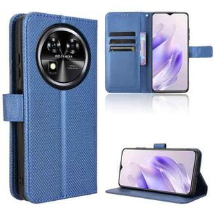 For Oukitel C37 Diamond Texture Leather Phone Case(Blue)