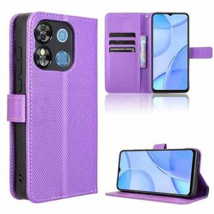 For Oukitel C57S Diamond Texture Leather Phone Case(Purple)