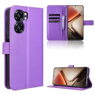 For Oukitel C58 / C58 Pro Diamond Texture Leather Phone Case(Purple)