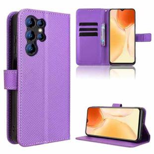 For Oukitel C1 / C1 Pro Diamond Texture Leather Phone Case(Purple)