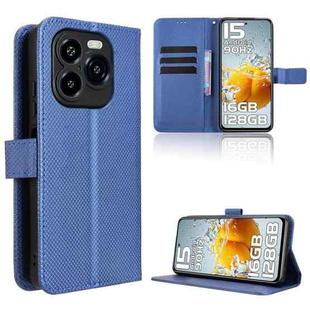 For Oukitel C65 / C65 Pro Diamond Texture Leather Phone Case(Blue)