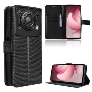 For Oukitel C60 / C60 Pro Diamond Texture Leather Phone Case(Black)