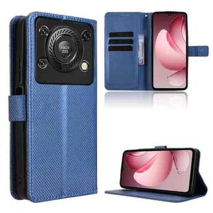 For Oukitel C60 / C60 Pro Diamond Texture Leather Phone Case(Blue)