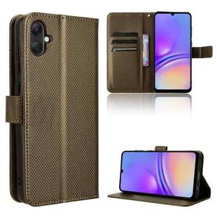 For Samsung Galaxy A05 4G Diamond Texture Leather Phone Case(Brown)