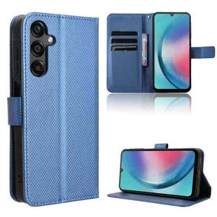 For Samsung Galaxy A25 5G Diamond Texture Leather Phone Case(Blue)