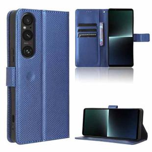 For Sony Xperia 1 V Diamond Texture Leather Phone Case(Blue)