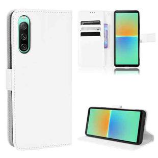For Sony Xperia 10 V Diamond Texture Leather Phone Case(White)