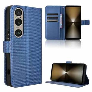 For Sony Xperia 1 VI 2024 Diamond Texture Leather Phone Case(Blue)