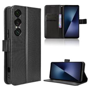For Sony Xperia 1 VII Diamond Texture Leather Phone Case(Black)