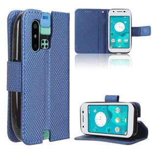 For Sharp Mamorino6 Diamond Texture Leather Phone Case(Blue)