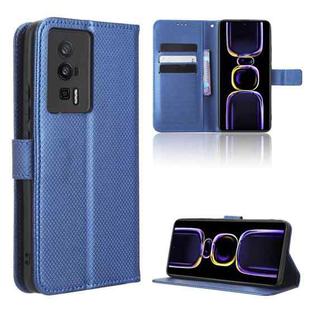 For Xiaomi Poco F5 Pro / Redmi K60 5G Diamond Texture Leather Phone Case(Blue)