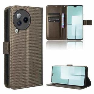 For Xiaomi Civi 3 5G Diamond Texture Leather Phone Case(Brown)