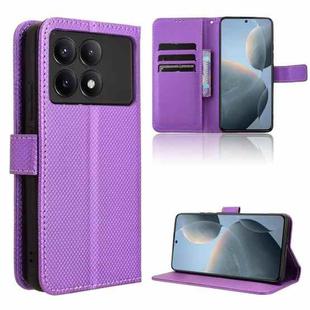 For Xiaomi Redmi K70 / K70 Pro Diamond Texture Leather Phone Case(Purple)