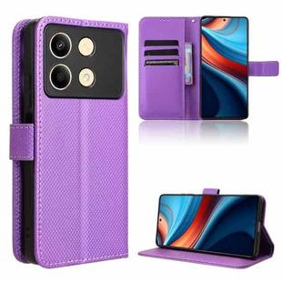 For Xiaomi Redmi Note 13R Pro 5G Diamond Texture Leather Phone Case(Purple)