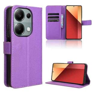 For Xiaomi Redmi Note 13 Pro 4G Global Diamond Texture Leather Phone Case(Purple)