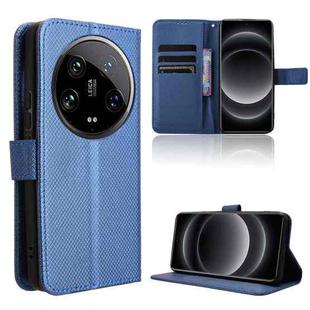 For Xiaomi 14 Ultra Diamond Texture Leather Phone Case(Blue)
