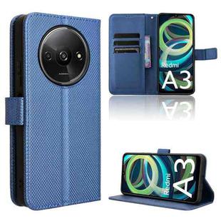 For Xiaomi Poco C61 / Redmi A3 Diamond Texture Leather Phone Case(Blue)