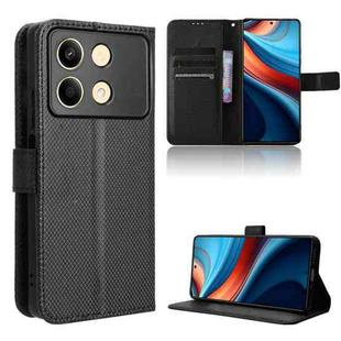 For Xiaomi Poco X6 Neo 5G Diamond Texture Leather Phone Case(Black)