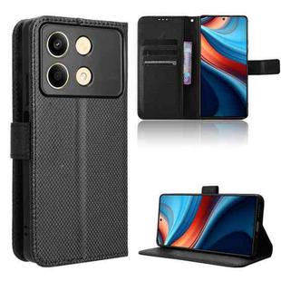 For Xiaomi Redmi Note 13R 5G Diamond Texture Leather Phone Case(Black)