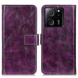 For Xiaomi 13T 5G / Redmi K60 Ultra 5G Retro Crazy Horse Texture Leather Phone Case(Purple)