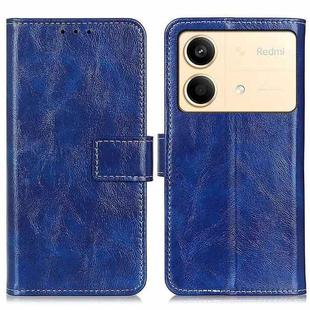 For Xiaomi Redmi Note 13R Pro Retro Crazy Horse Texture Leather Phone Case(Blue)