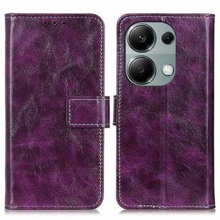 For Xiaomi Redmi Note 13 Pro 4G/Poco M6 Pro 4G Retro Crazy Horse Texture Leather Phone Case(Purple)