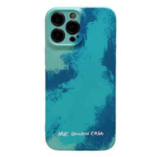 For iPhone 14 Pro Max Pattern IMD Matte TPU Phone Case(Sea)