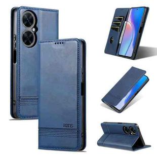 For Huawei Maimang 20 AZNS Magnetic Calf Texture Flip Leather Phone Case(Dark Blue)
