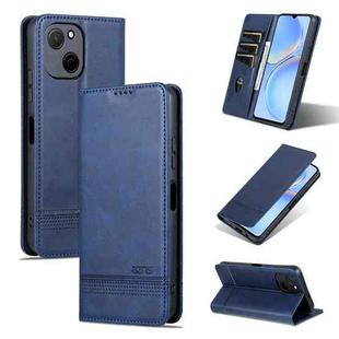 For Huawei Maimang A20 AZNS Magnetic Calf Texture Flip Leather Phone Case(Dark Blue)