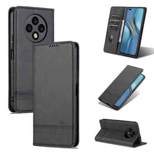 For Huawei Enjoy 60 Pro AZNS Magnetic Calf Texture Flip Leather Phone Case(Black)