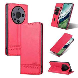 For Huawei Mate 60 Pro AZNS Magnetic Calf Texture Flip Leather Phone Case(Red)
