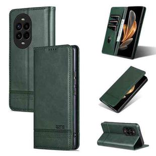 For Huawei nova 13 Pro AZNS Magnetic Calf Texture Flip Leather Phone Case(Dark Green)