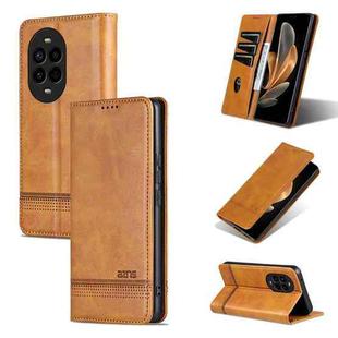 For Huawei nova 13 Pro AZNS Magnetic Calf Texture Flip Leather Phone Case(Light Brown)