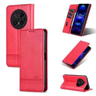 For Huawei Mate 70 Pro / 70 Pro+ AZNS Magnetic Calf Texture Flip Leather Phone Case(Red)