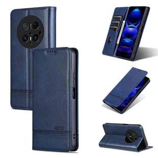 For Huawei Mate 70 Pro / 70 Pro+ AZNS Magnetic Calf Texture Flip Leather Phone Case(Dark Blue)