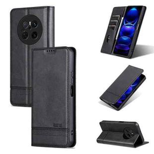 For Huawei Mate 70 AZNS Magnetic Calf Texture Flip Leather Phone Case(Black)