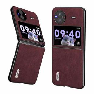 For vivo X Flip ABEEL Dream Litchi Texture PU Phone Case(Purple)
