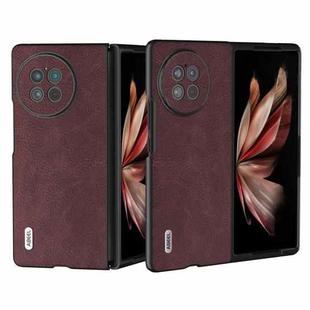 For vivo X Fold2 ABEEL Dream Litchi Texture PU Phone Case(Purple)