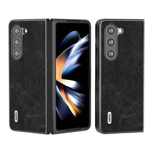 For Samsung Galaxy Z Fold5 ABEEL Dream Litchi Texture PU Phone Case(Black)