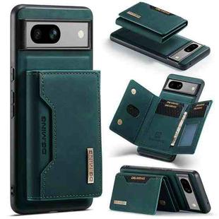 For Google Pixel 7A DG.MING M2 Series 3-Fold Multi Card Bag + Magnetic Phone Case(Green)